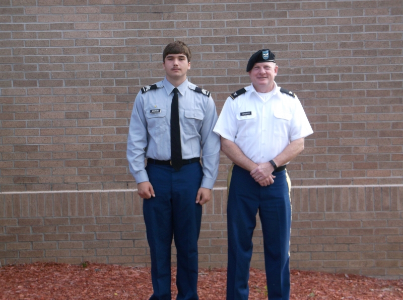Leadership Award for Cadet Luke Waters, E. Duplin HS, Beaulaville, NC